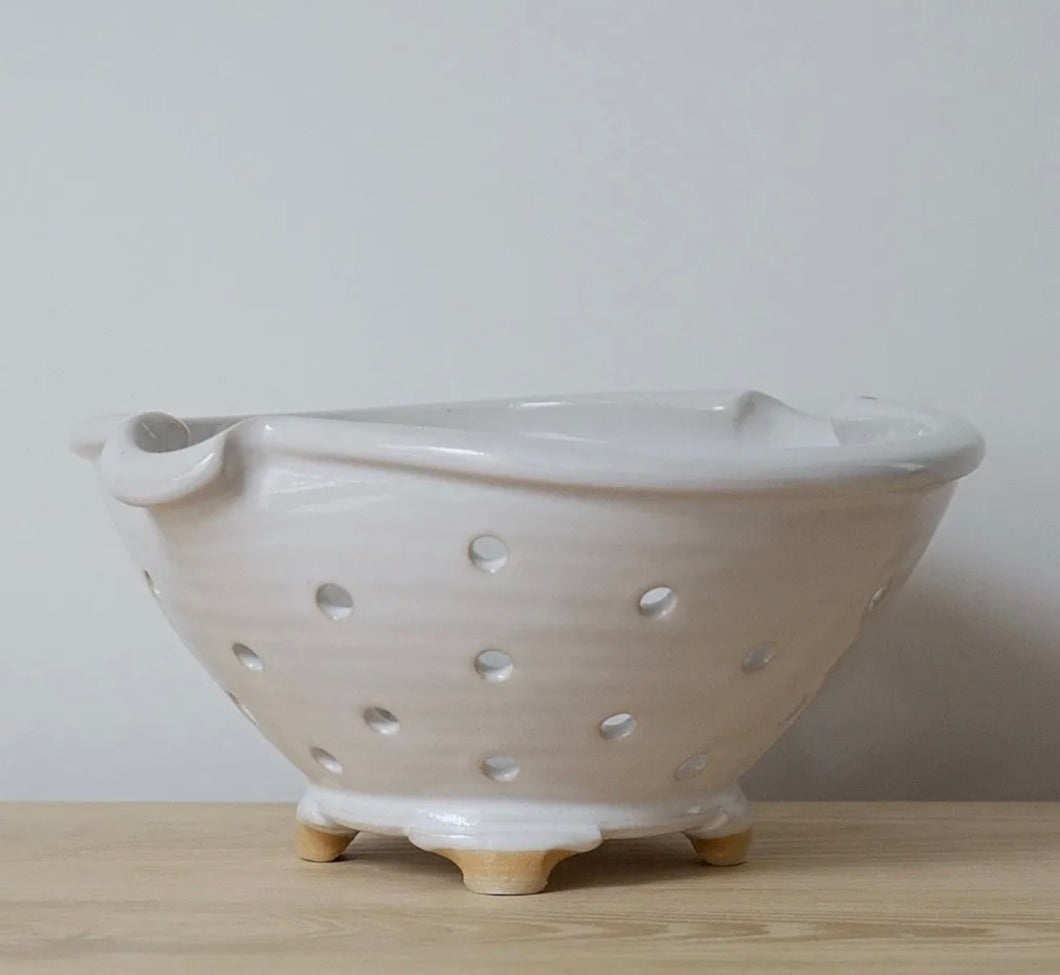Handmade White Berry Bowl