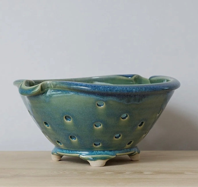 Handmade Green Berry Bowl