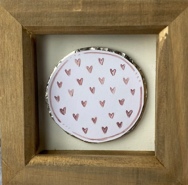 Small Heart Frame - Ffram Bach Calon