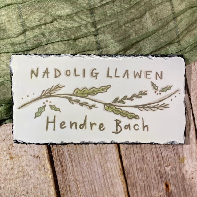 Llechen Nadolig Llawen