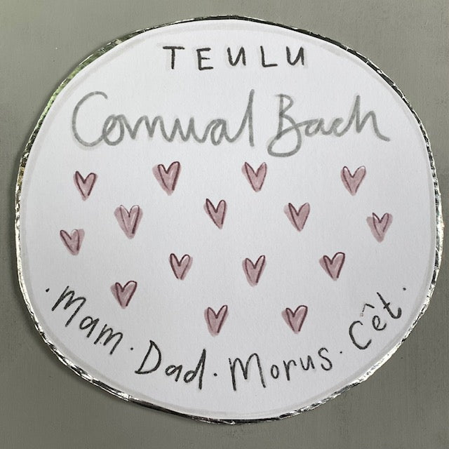 Ffram Teulu Calonnau - Family Heart Frame