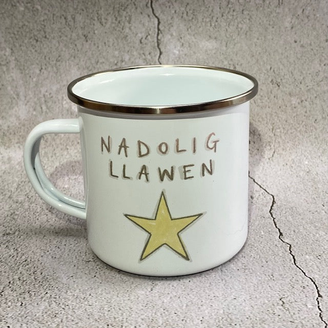 Mug Enamel Nadolig