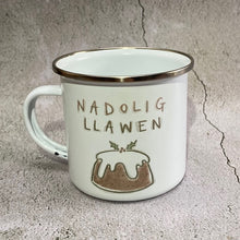 Load image into Gallery viewer, Mug Enamel Nadolig