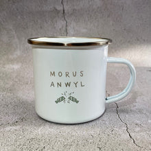 Load image into Gallery viewer, Mug Enamel Nadolig Personol