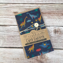 Load image into Gallery viewer, Beeswax Sandwich Wraps with Dinosaurs design