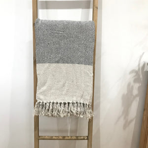 Recycled Grey and Natural Throw