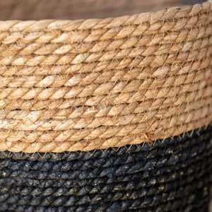 Natural and Charcoal Seagrass Baskets
