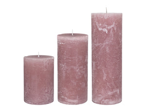 Dusty Pink Candles