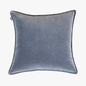 Graphite Blue Velvet Cushion