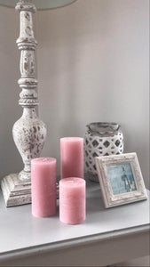 Dusty Pink Candles