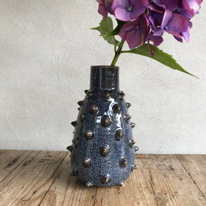 Blue Spiky Vase