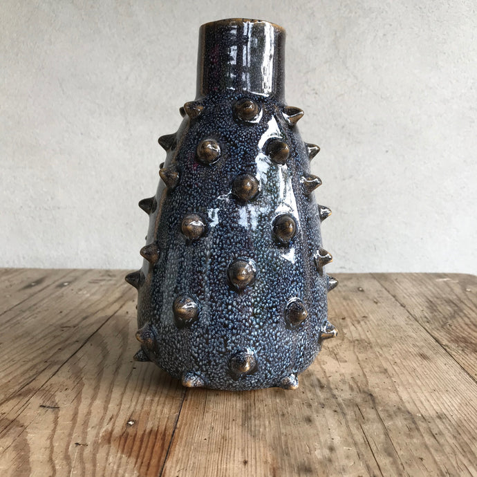 Blue Spiky Vase