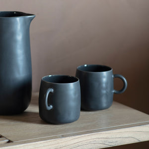 Charcoal Matt Glazed Mug with Gloss Inner