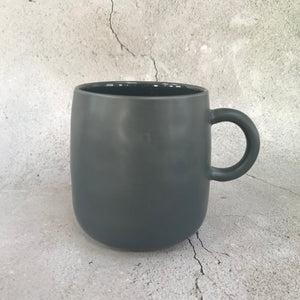 Charcoal Matt Glazed Mug with Gloss Inner