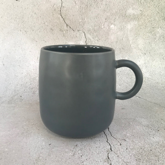 Charcoal Matt Glazed Mug with Gloss Inner