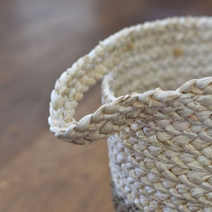Natural Two Tone Seagrass Baskets